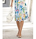 Frank Walder Multi Floral Jersey Skirt