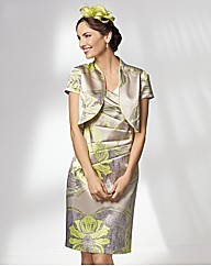 Gold Satin Fitted Dress