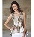 Chesca Jersey Ripple Pleat Top