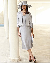 Gina Bacconi Shimmer Fitted Skirt