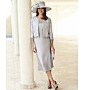Gina Bacconi Shimmer Fitted Skirt