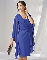 Gina Bacconi Crepe Shift Dress
