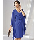 Gina Bacconi Crepe Shift Dress