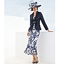 Gina Bacconi Graphic Silk Chiffon Skirt