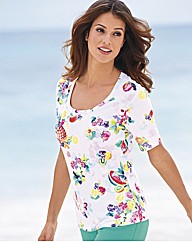 Betty Barclay White Base Fruit Top
