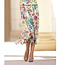 Pomodoro Floral Print Georgette Skirt