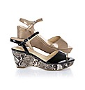 Gabor Patent Wedge Sandal