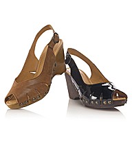 Gabor Open Toe Sling Back Wedges