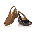 Gabor Open Toe Sling Back Wedges