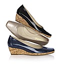 Van Dal Patent Leather Cork Wedge