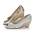 Van Dal Leather Peep Toe Wedge
