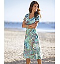 Paisley Print Short Sleeved Sundress