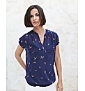 Gray & Osbourn Bird Print Blouse