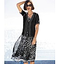 Gelco Abstract Crinkle Georgette Skirt