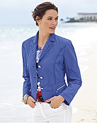 Gelco Crinkle Finish Button Up Jacket
