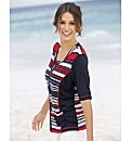 Gelco Multi Stripe Zip Up Jacket