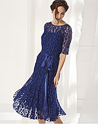 Montique Lace Shift Dress & Satin Belt