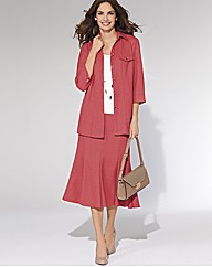 Gray & Osbourn Linen Look Skirt