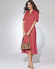 Gray & Osbourn Linen Look Shirt Dress