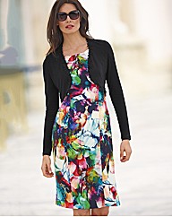 Apanage Jersey Shrug With Lace Trim