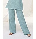 Sulu Marl Linen Wide Leg Trousers