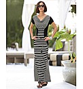 Frank Lyman Stripe Maxi Panel Dress