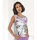 Gelco Print and Stripe Vest Top
