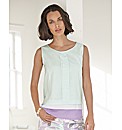 Gelco Pleated Front Sleeveless Top