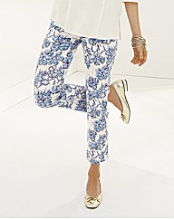 Gelco Floral Print Crop Trousers