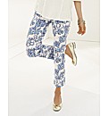 Gelco Floral Print Crop Trousers