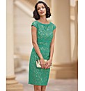 Adrianna Papell Lace Ribbon Trim Dress