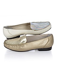 Van Dal Printed Vamp Loafers