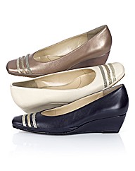 Van Dal Leather Shoe With Plait Trim