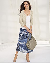 Gelco Printed Crinkle Skirt