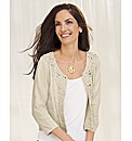 Gray & Osbourn Crochet Cropped Cardigan