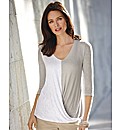 Ronen Chen Scoop Hem Jersey Top