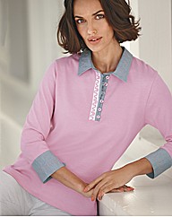 Alice Collins Cotton Polo Top
