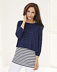 Rabe 2-In-1 Stripe Knitted Vest Top