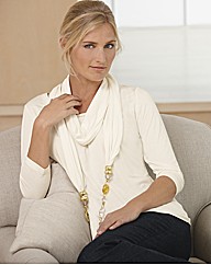 Anise Gathered Front Jersey Top