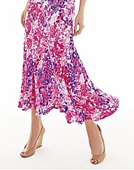 Gray & Osbourn Print Jersey Flare Skirt