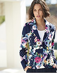 Gray & Osbourn Floral Spot Print Jacket