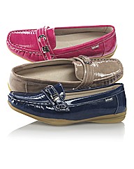 Van Dal Patent Loafer With Block Heel