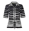 Gerry Weber Jersey Stripe Zip Up Jacket