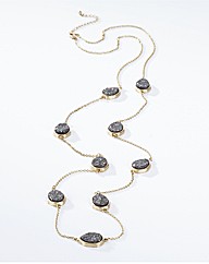 Adele Marie Long Pebble Necklace