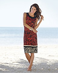 Gerry Weber Print & Bead Shift Dress
