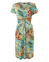 Gerry Weber Print Jersey Gathered Dress
