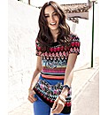 Gerry Weber Print Tunic Round Neck Top