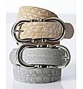 Stephen Collins Reptile Buckle Belt