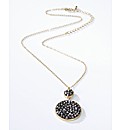 Adele Marie Jewel Disc Necklace