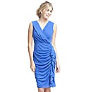 Gina Bacconi Chiffon Gathered Dress